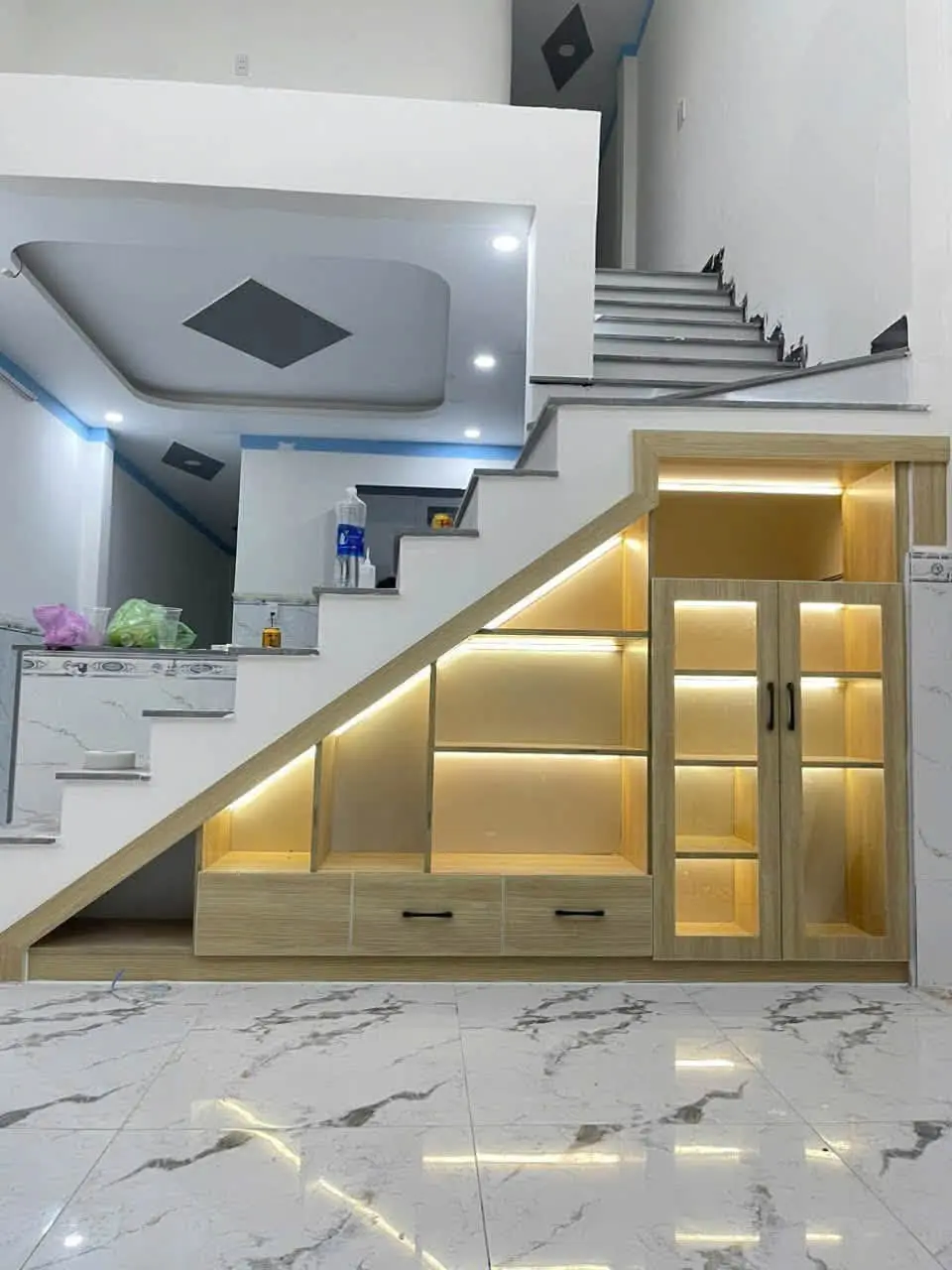 Tủ gầm cầu thang, vách ngăn NĐ HOME – công trình thực tế – ảnh 1